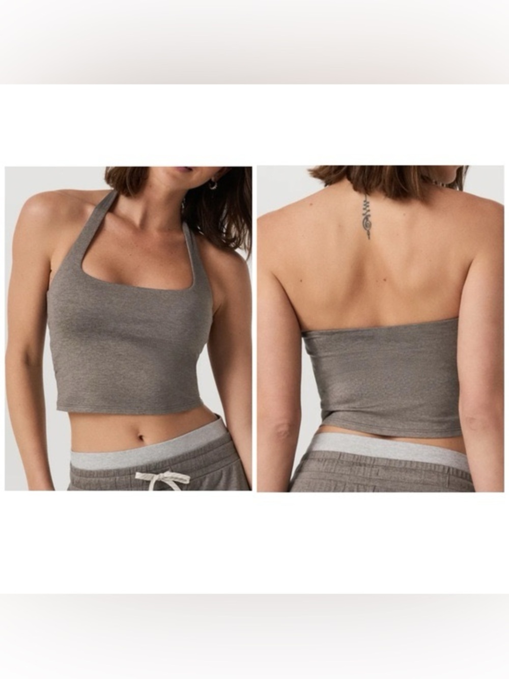 VUORI‎ Halo Halter Top in CHIA HEATHER